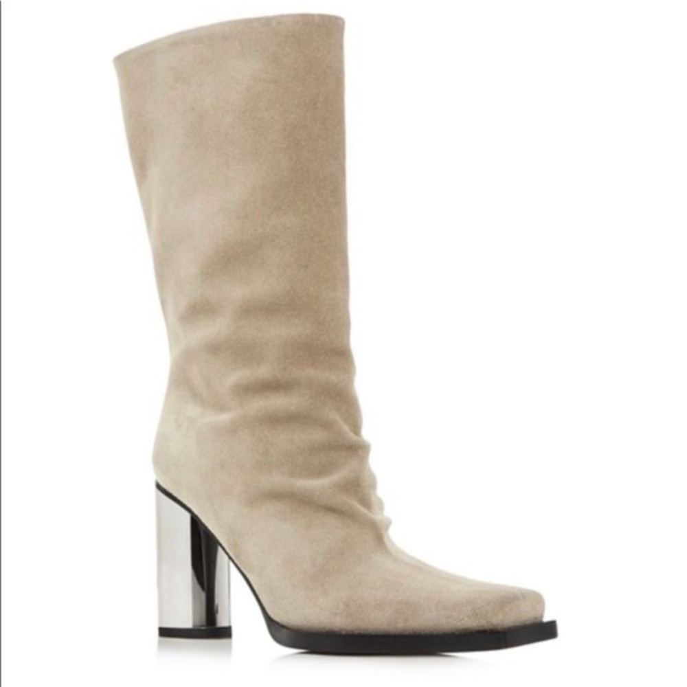 Proenza Schouler Sucal Wrinkle Square Toe Boots